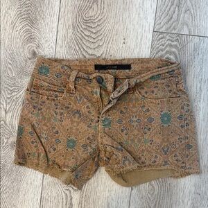 Joe's Jeans Brown Patterned Jean Shorts